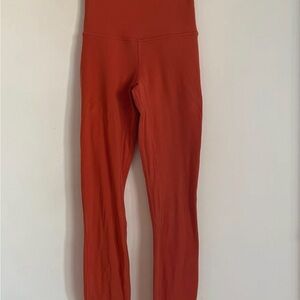 High-Waisted Red Leggings